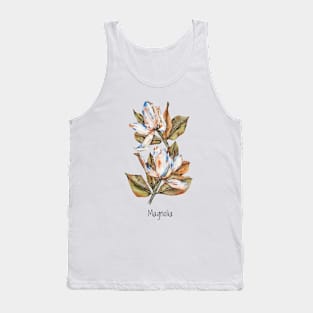 Large white magnolia flower Tank Top